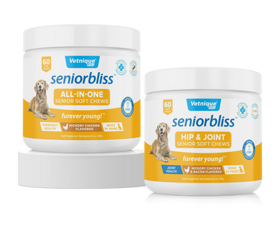 Seniorbliss products for dogs 7 years and older