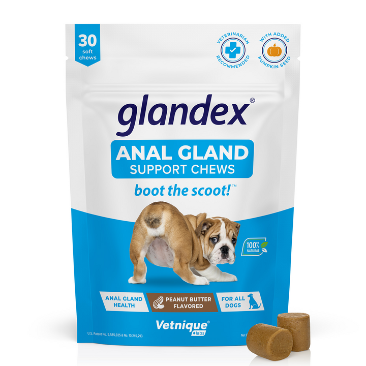 Peanut Butter 30 Count Flavored Glandex Anal Gland Support Chews