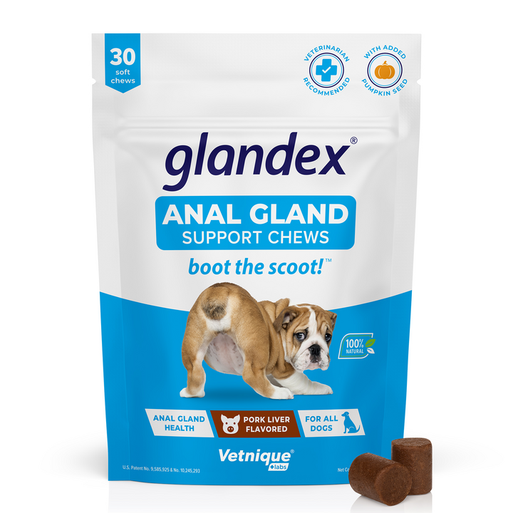 30 Count Pork Liver Flavored Glandex Anal Gland Support Chews