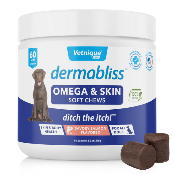 Dermabliss Omega & Skin Soft Chews for Dogs Skin & Body Health