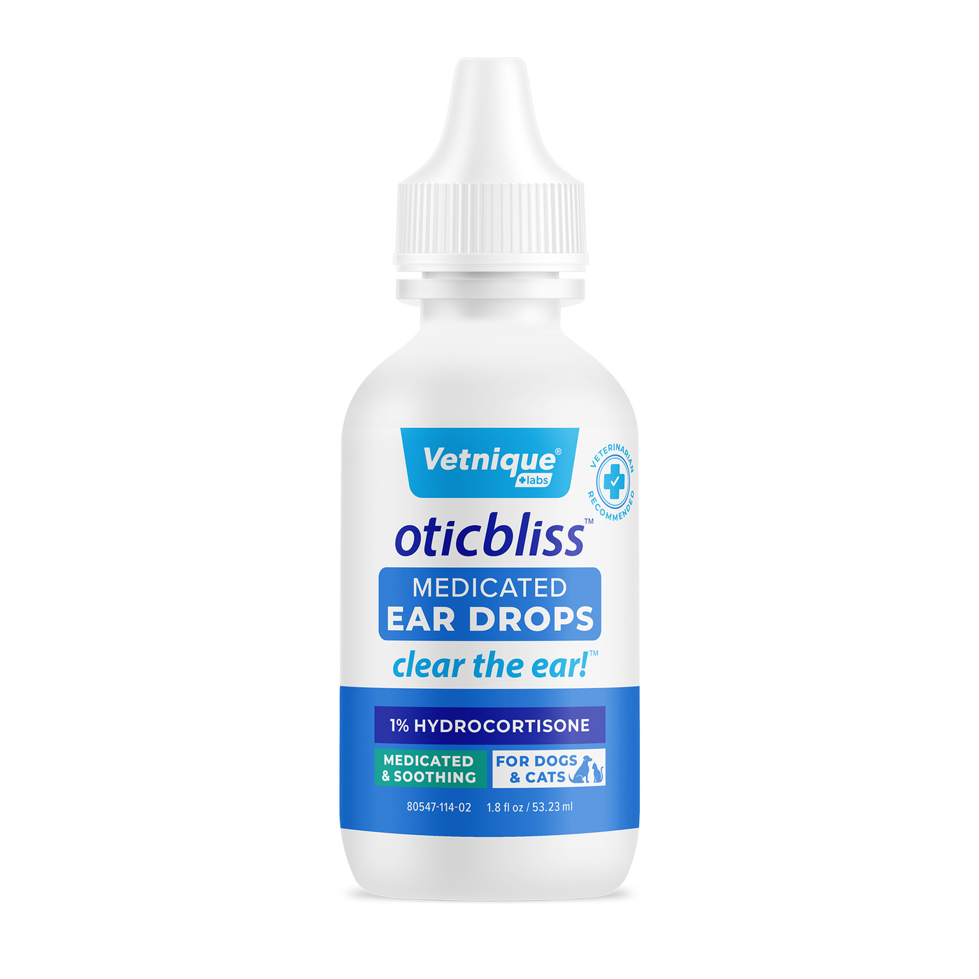 Oticbliss™ Medicated Ear Drops for Dogs and Cats