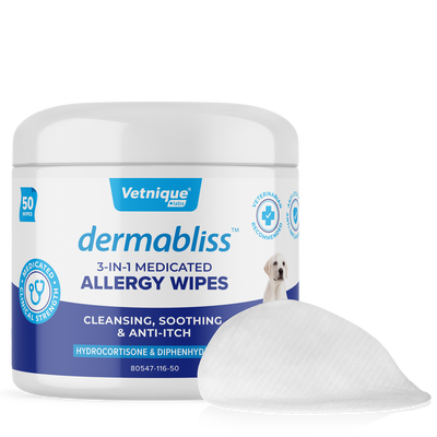 Dermabliss Medicated 3-in-1 Allergy Wipes 50ct