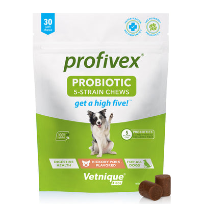 Profivex® Five Strain Probiotic Soft Chew Treats for Dogs 30 Count