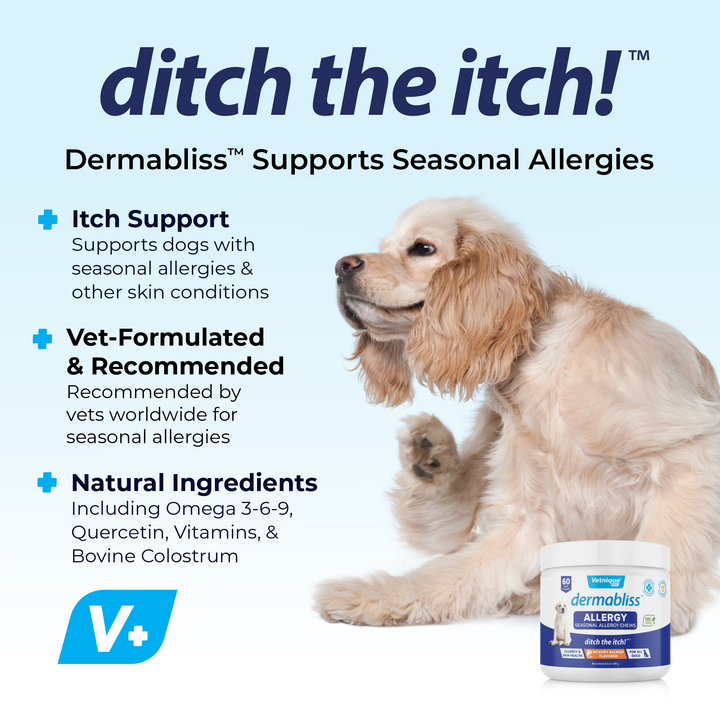 Dermabliss™ Seasonal Allergy & Immune Soft Chews for Dogs features