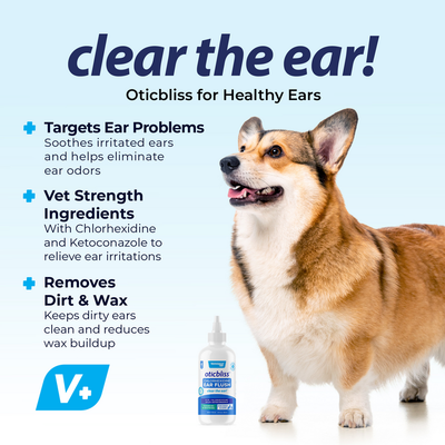 Clear the ear with Oticbliss™ Anti-Bacterial & Anti-Fungal Chlorhexidine Ear Flush