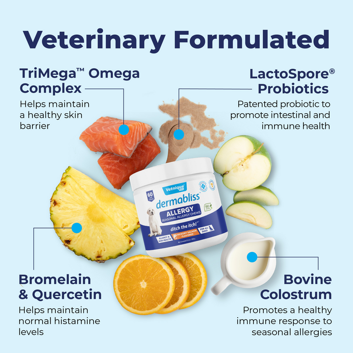 Dermabliss™ Seasonal Allergy & Immune Soft Chews for Dogs Ingredients