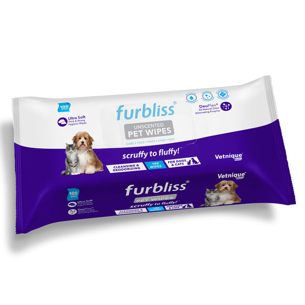 Furbliss® Hygienic Grooming Pet Wipes Unscented