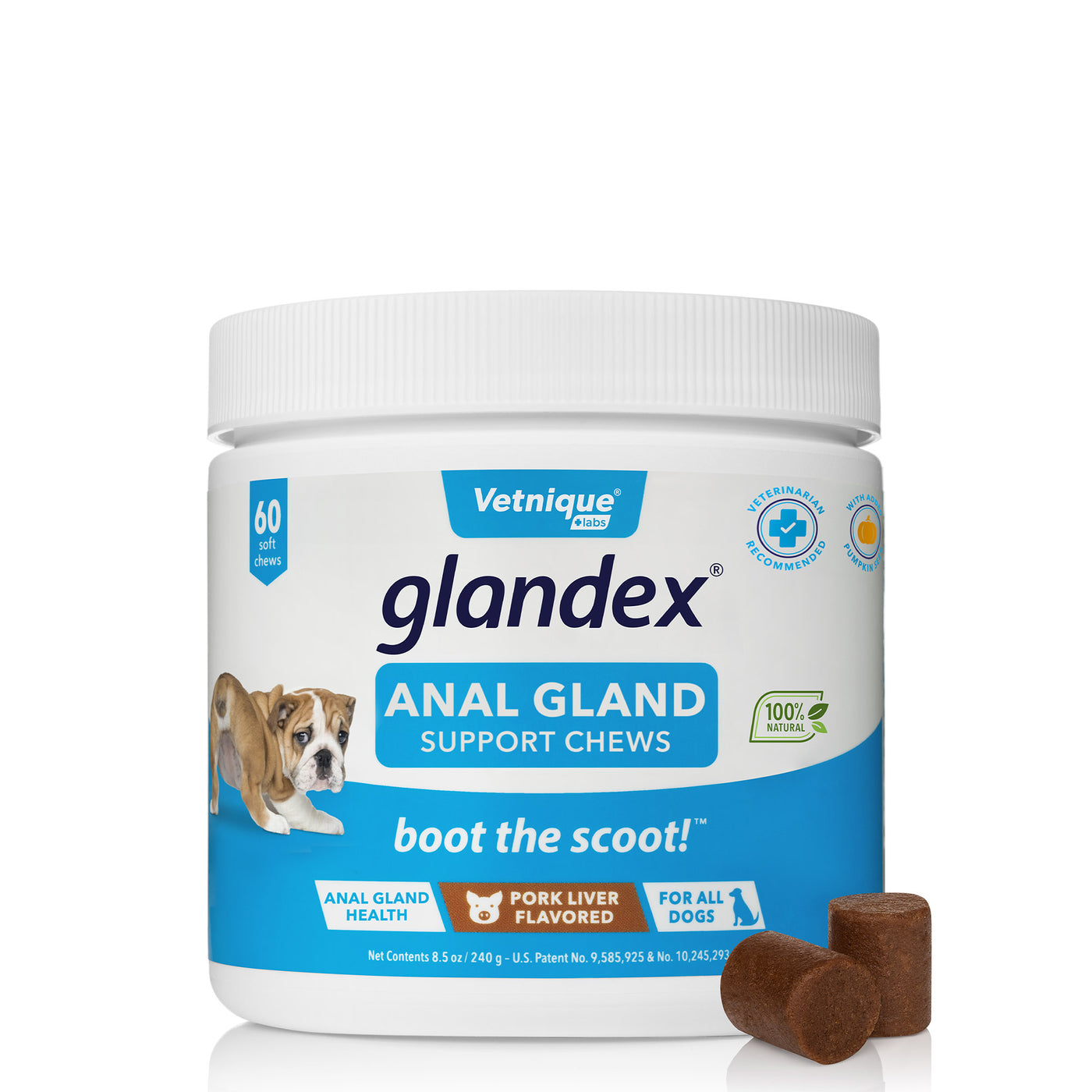Glandex® Anal Gland Supplement Chews for Dogs with Pumpkin Pork Liver
