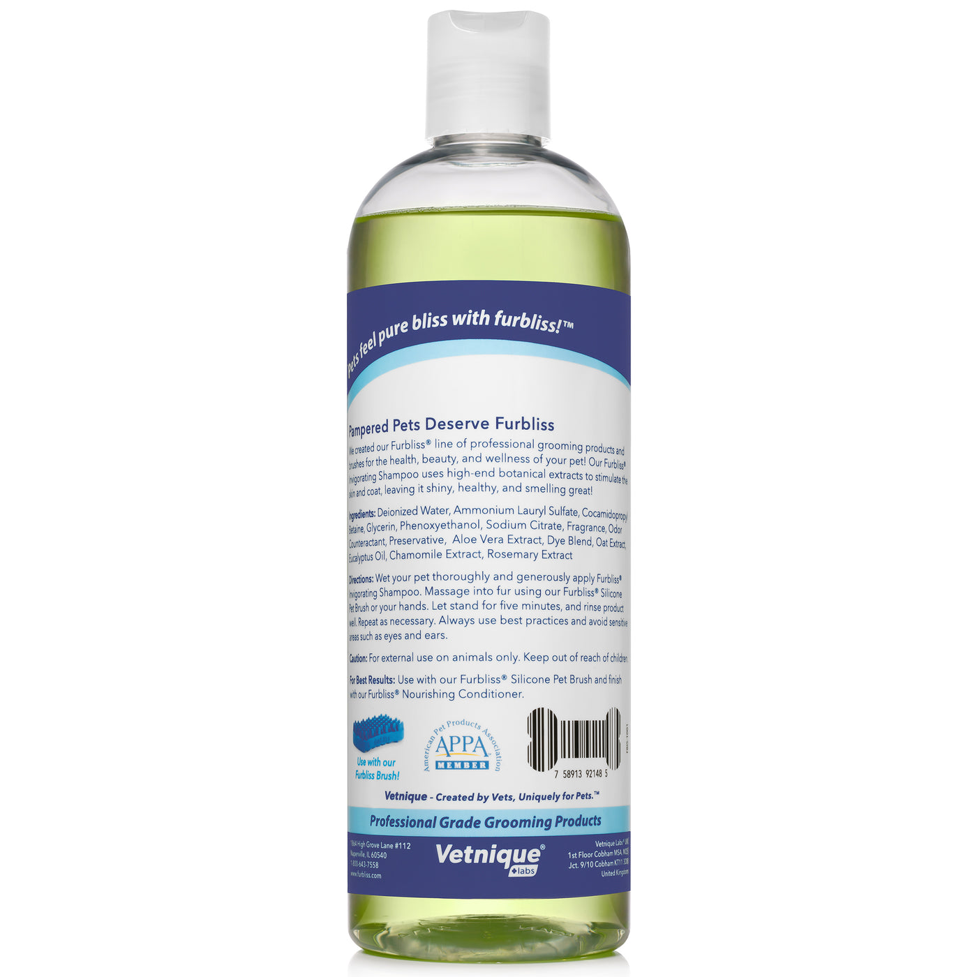 Furbliss® Green Brush & Invigorating Shampoo Bundle - Save 15%!
