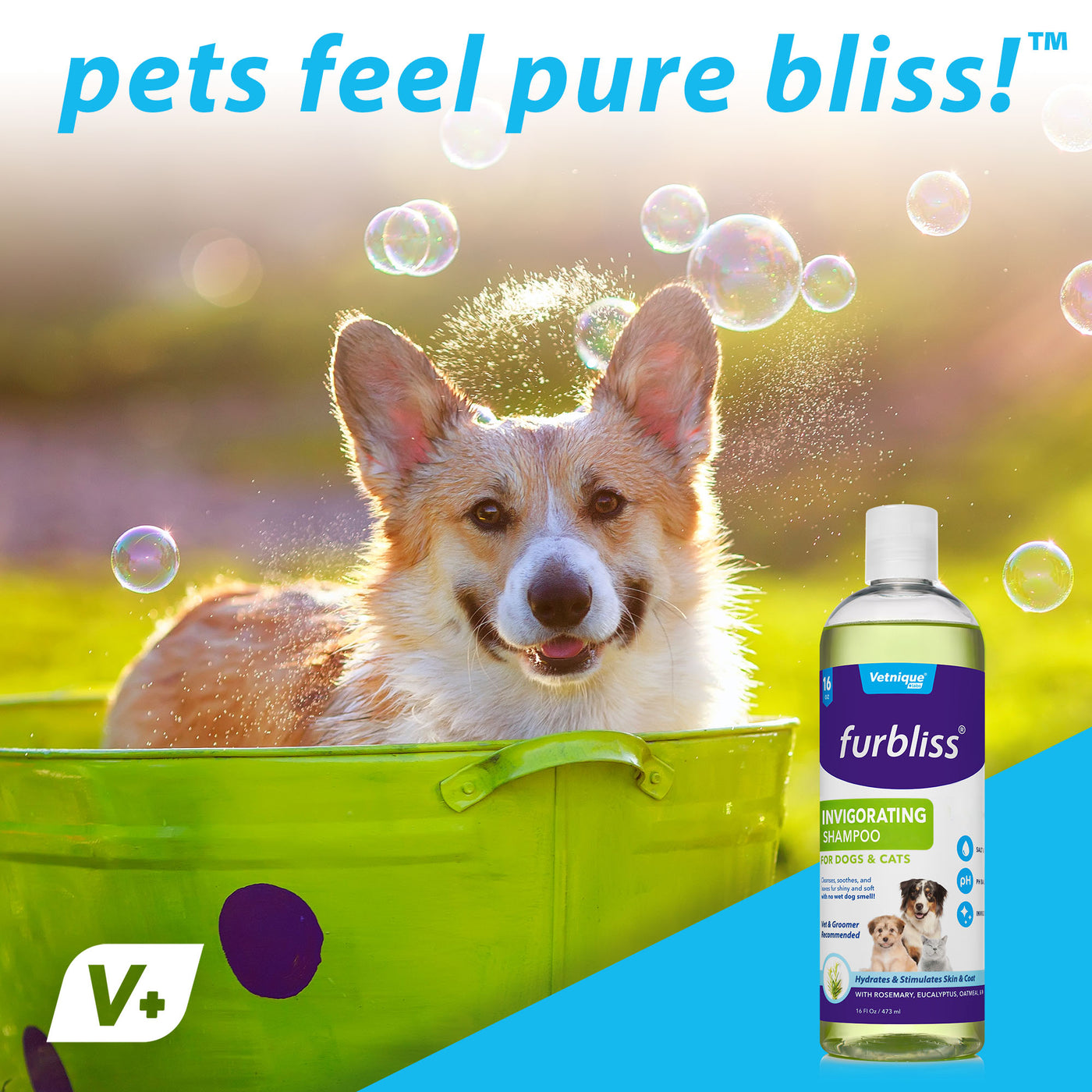 Furbliss® Invigorating Dog & Cat Shampoo - 16 oz