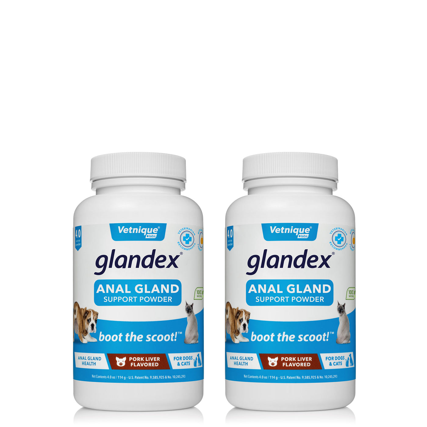 2 Pack Glandex® Anal Gland Supplement for Dogs & Cats with Pumpkin - 4.0 oz Powder
