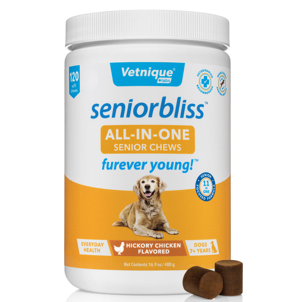 Seniorbliss™ All-in-One Supplement for Senior Dogs - 120 Chews