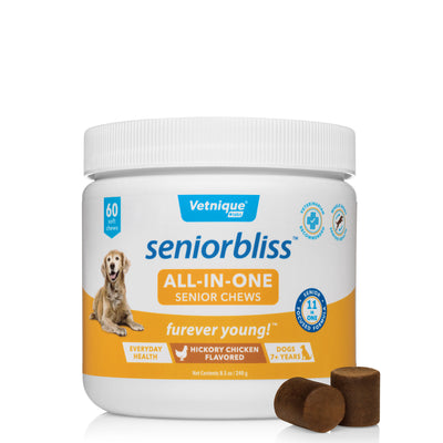 Seniorbliss™ All-in-One Supplement for Senior Dogs - 60 Chews