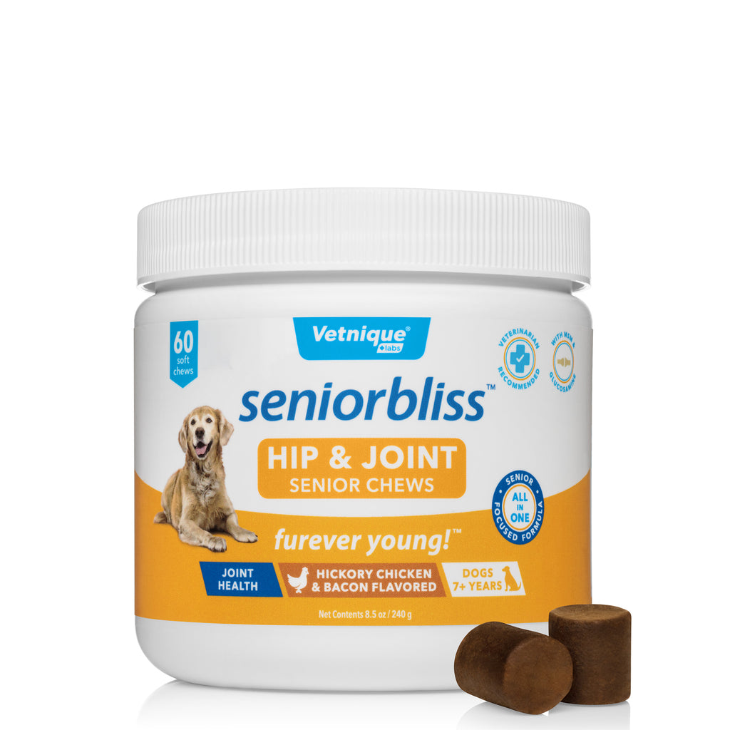 Seniorbliss™ Hip & Joint Supplement for Senior Dogs - 60 Chews